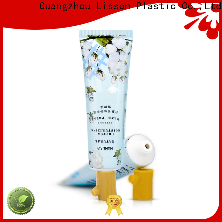 Lisson special shape clear plastic tube OEM for facial cleanser