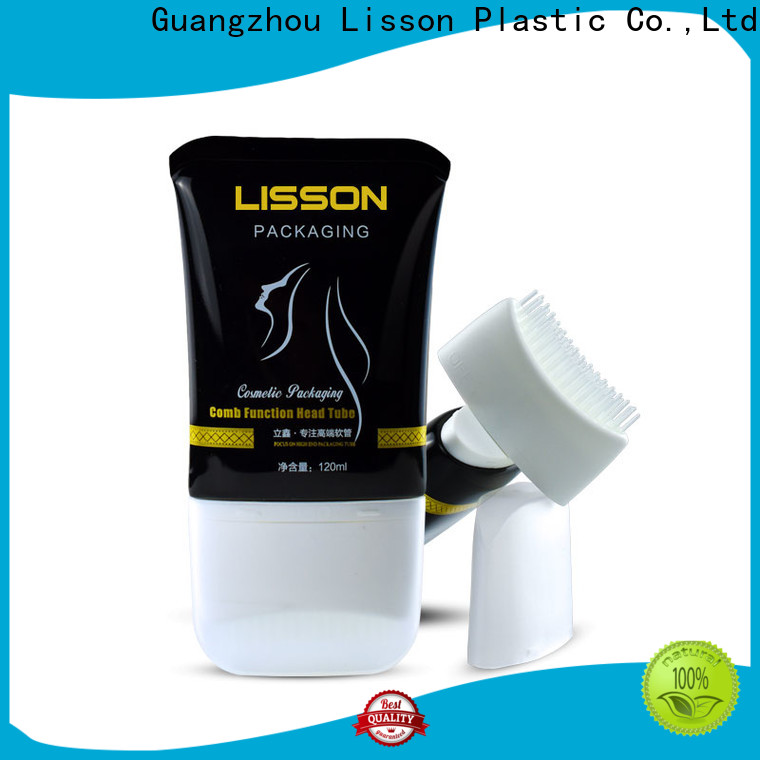 Lisson six steel plastic tube packaging round rotary for skin care