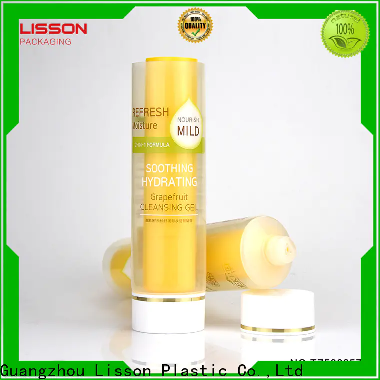 Lisson bulk production plastic tubes with caps tooth-paste for facial cleanser