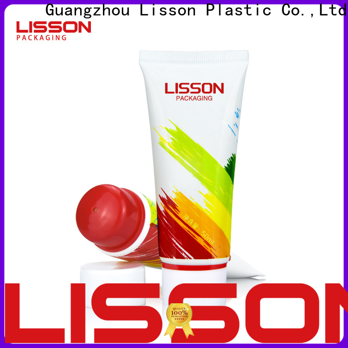 Lisson free sample wholesale plastic tubes with caps free delivery for toiletry