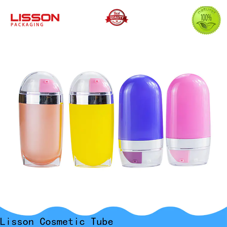 Lisson high quality airless makeup tubes wholesale clear for lotion