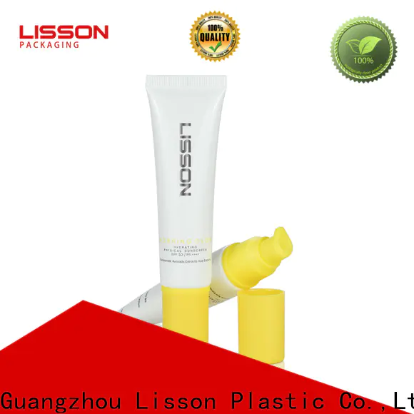 Lisson sunscreen cosmetic tube flip top cap for makeup