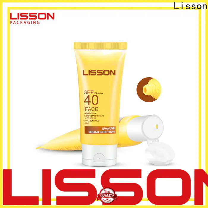 Lisson all size sunscreen tube flip top cap for packaging