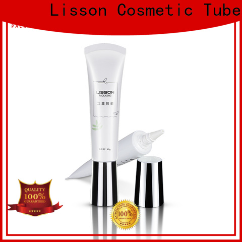 Tubos de plástico Lisson para cosméticos, revestimiento de plata para crema