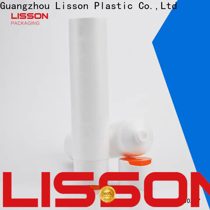 Lisson clear plastic tube tooth-paste for facial cleanser