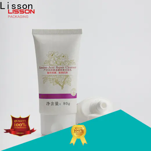 Lisson high quality cosmetic tube with flip cap custom for lotion