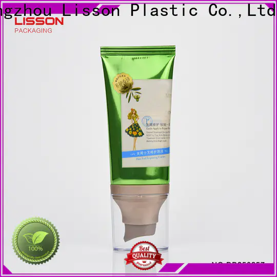 Lisson high quality best airless cosmetic tubes 2020 clear for cleanser