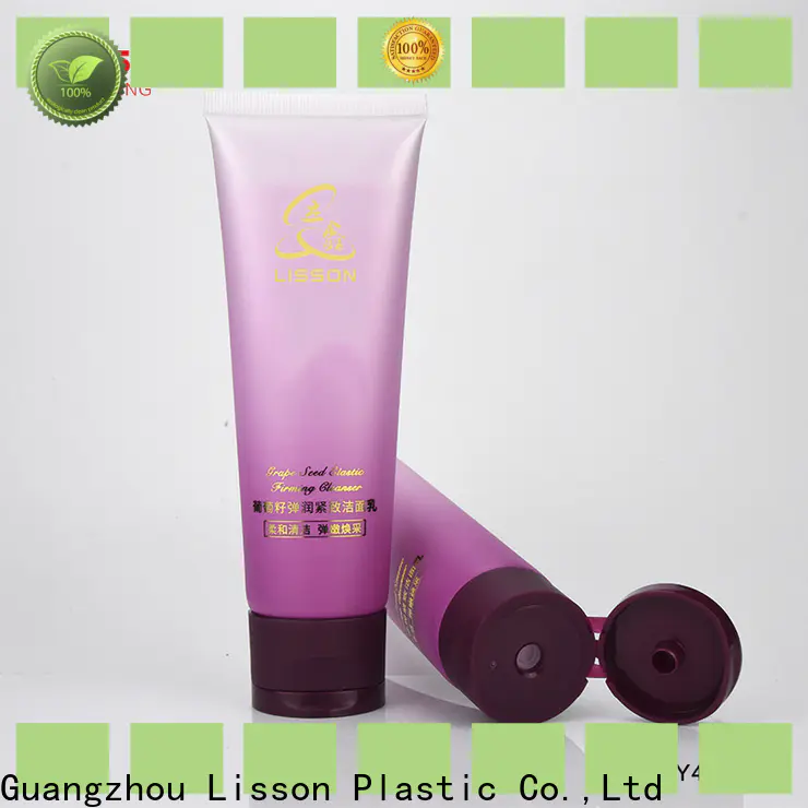 Lisson free sample custom cosmetic packaging chic design for cleanser