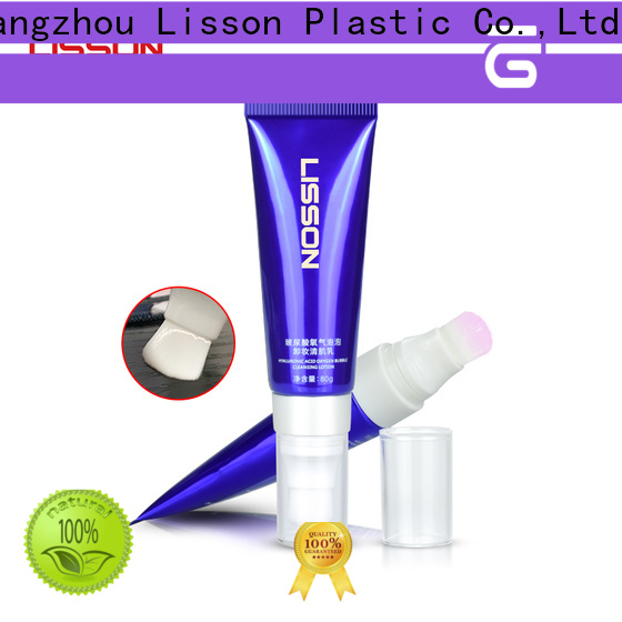 Lisson cosmetic tube packaging flip top cap for sun cream