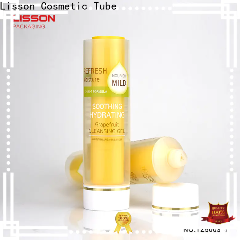 Lisson tube packaging silver plating for facial cleanser