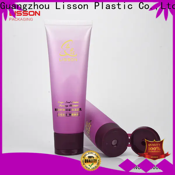 free sample clear plastic tube chic design for cosmetic