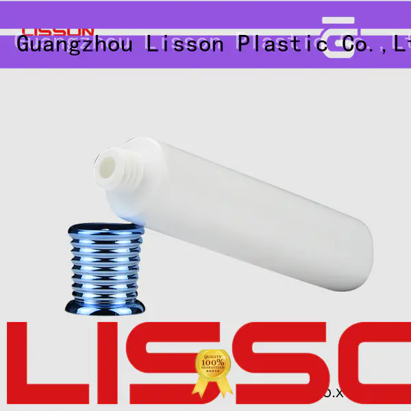 Lisson free sample cosmetic tube containers aluminum screw