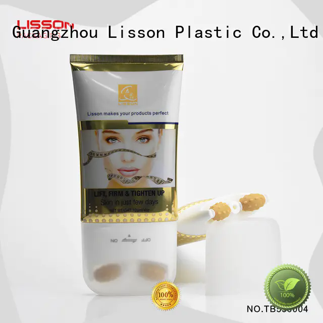 Lisson screw cap cosmetic squeeze tubes wholesale scraping for cleaner