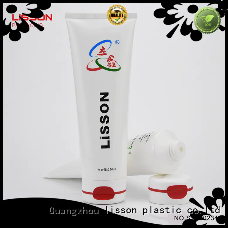 flip press round plastic lotion tubes Lisson Tube Package manufacture