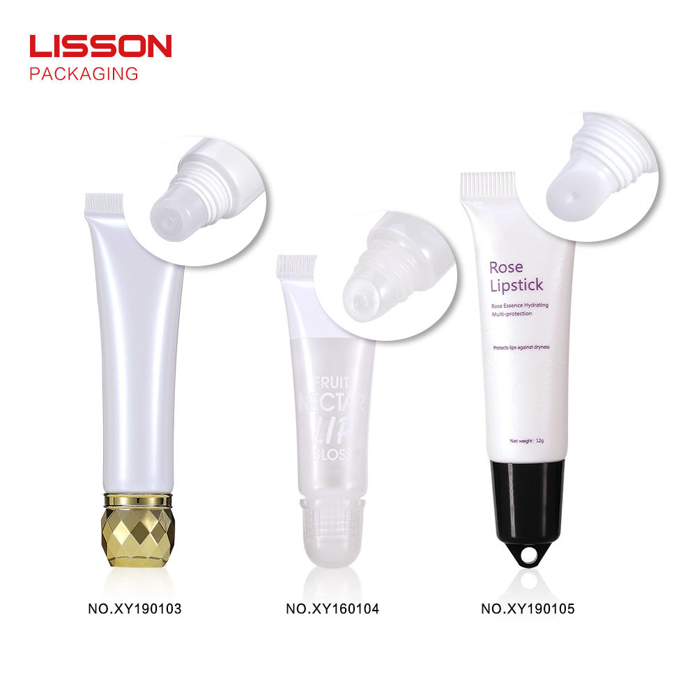 Lisson single steel squeeze tube lip gloss by bulk for makeup-2