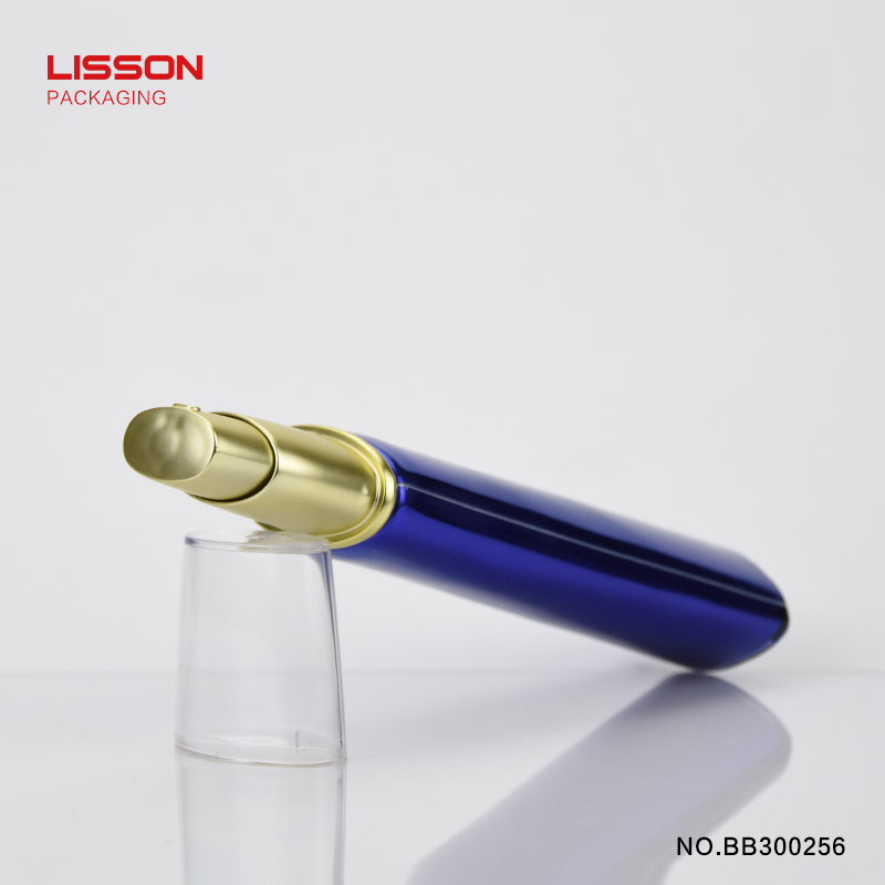 transparent airless tube facial oval for lotion