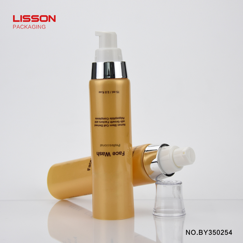 Lisson round airless tube aluminum for cosmetic