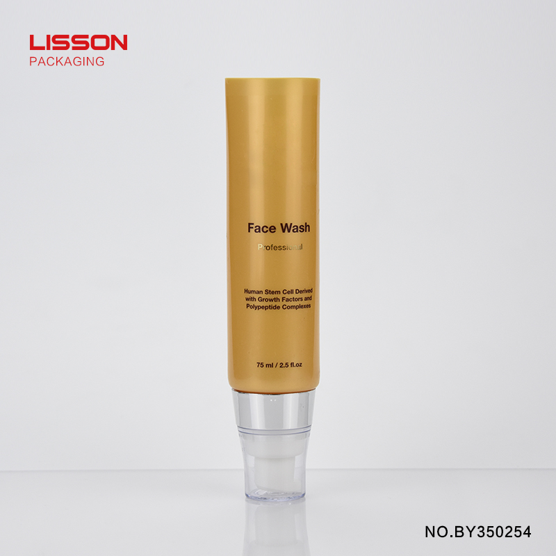 Lisson glossy cap airless pump bottles oval for packaging