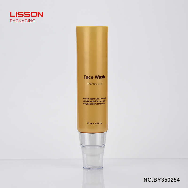 Lisson round airless tube aluminum for cosmetic