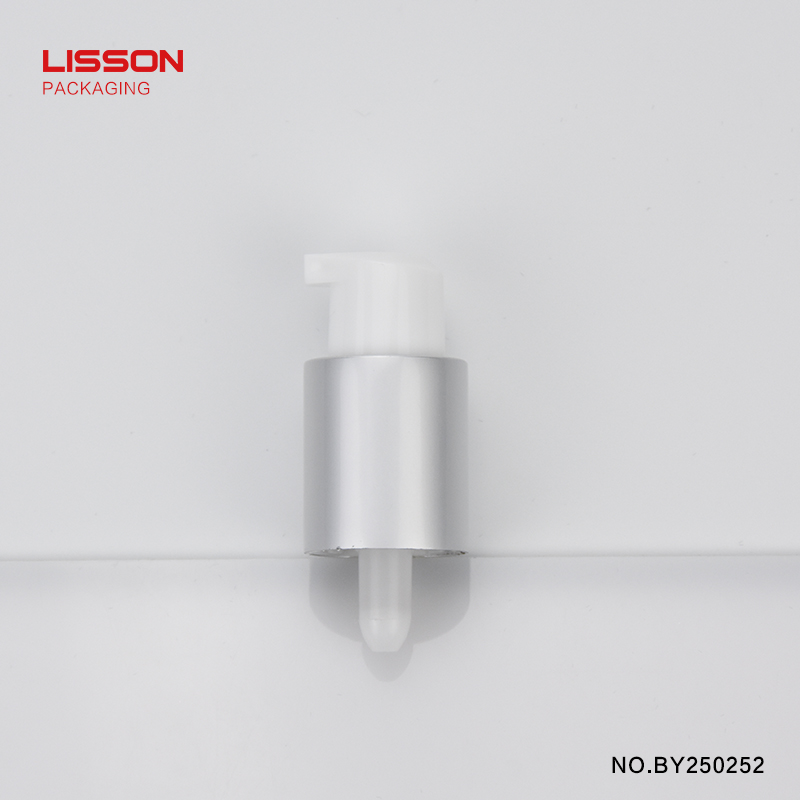 Lisson round hand lotion pump laminated for lotion