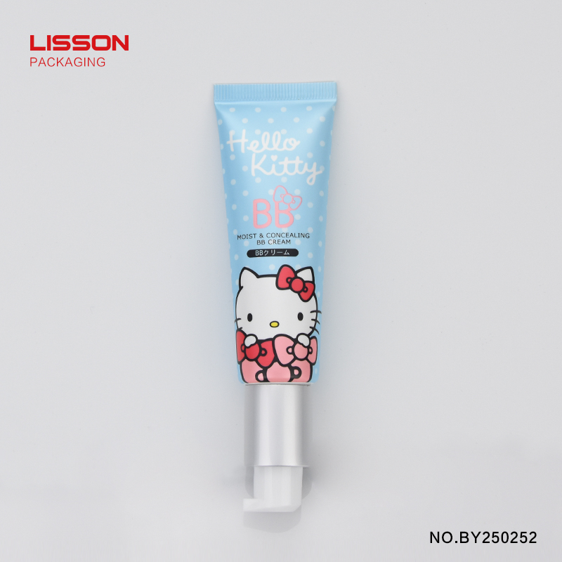 glossy cap hand lotion pump packaging oval for lotion-4