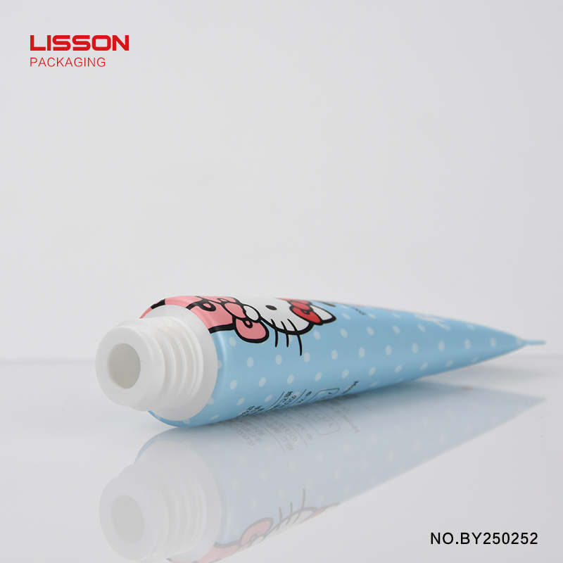 cosmetic Custom round tube lotion pump Lisson Tube Package oval