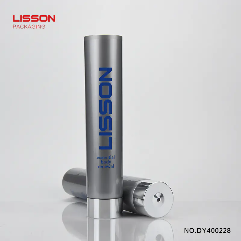 Lisson screw cap plastic tubes cosmetics free design for cleaner