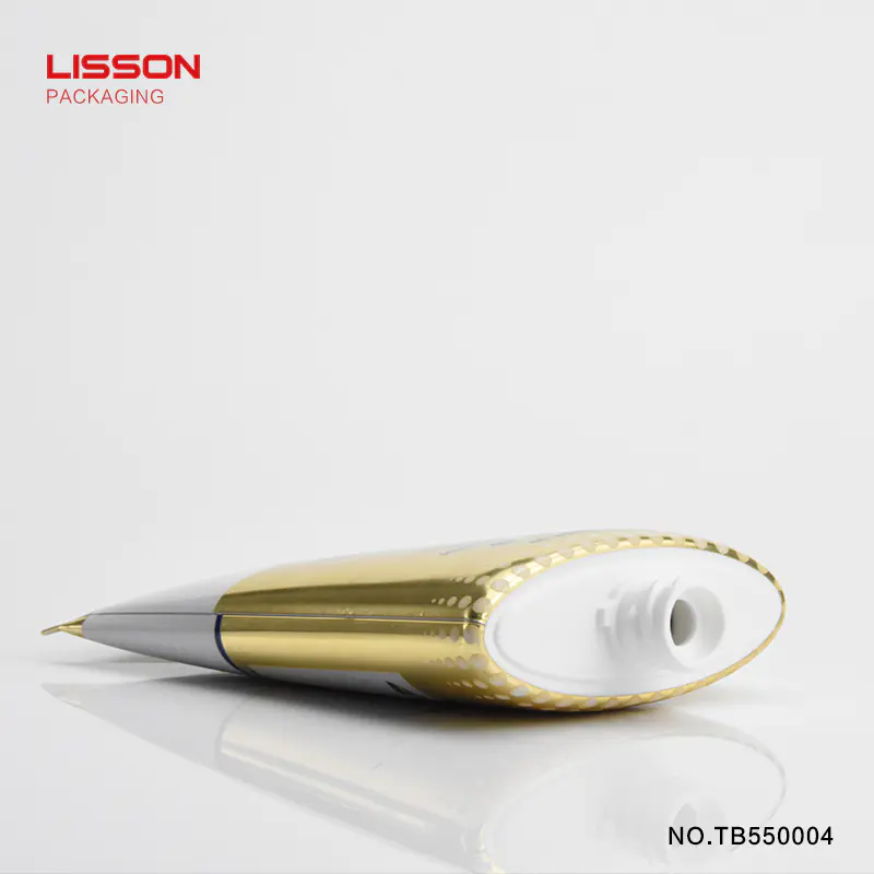 Lisson embossment cosmetic dispensing tubes for packing