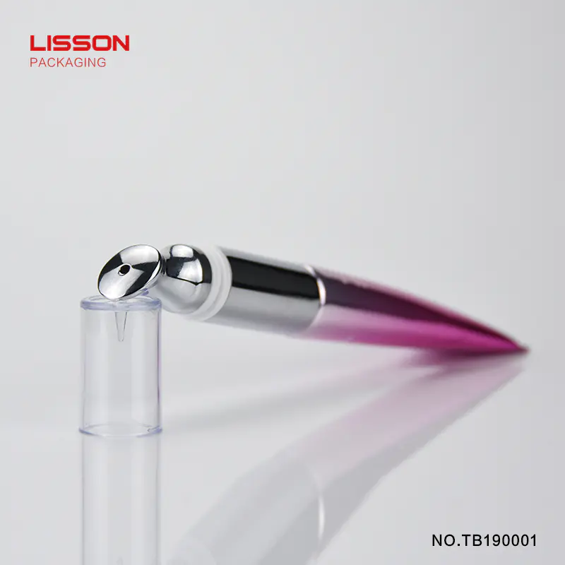 Lisson free sample tube lip gloss single steel for packing
