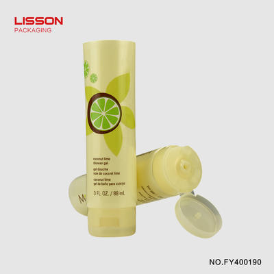 88ml round tube with flip top cap for facial cleanser