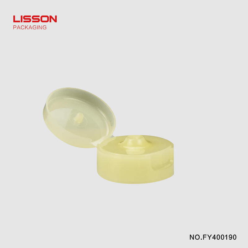 Lisson diamond shape plastic flip top caps hexagonal for packaging