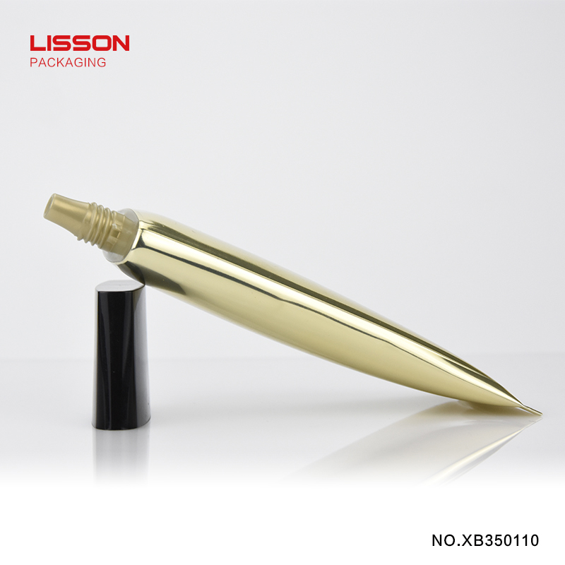 Lisson flocking cosmetic tube oval for sun cream