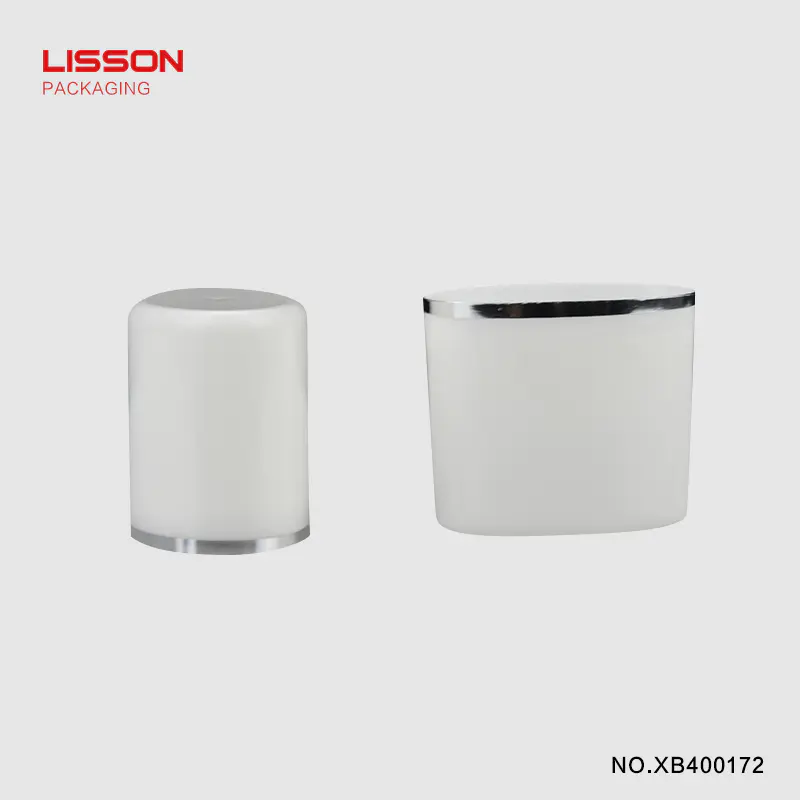 stripe round tube hemisphere plastic tubes with screw caps Lisson Brand