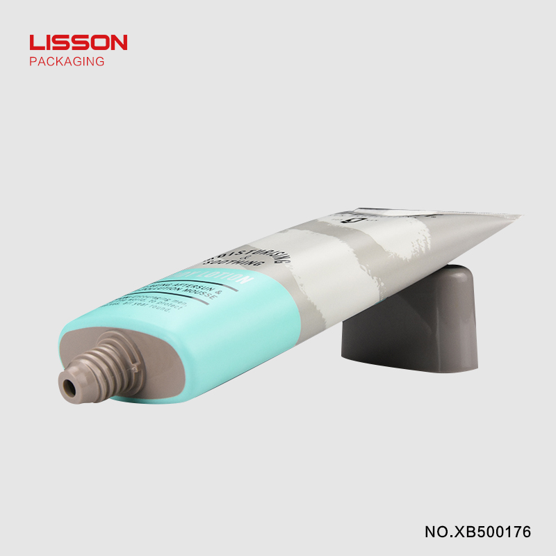 Lisson biodegradable shampoo squeeze tube packaging free sample for skin care-4