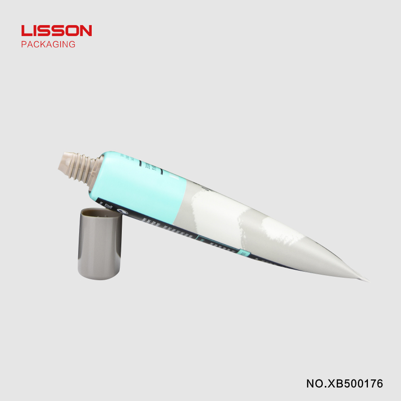 Lisson biodegradable shampoo squeeze tube packaging free sample for skin care-5