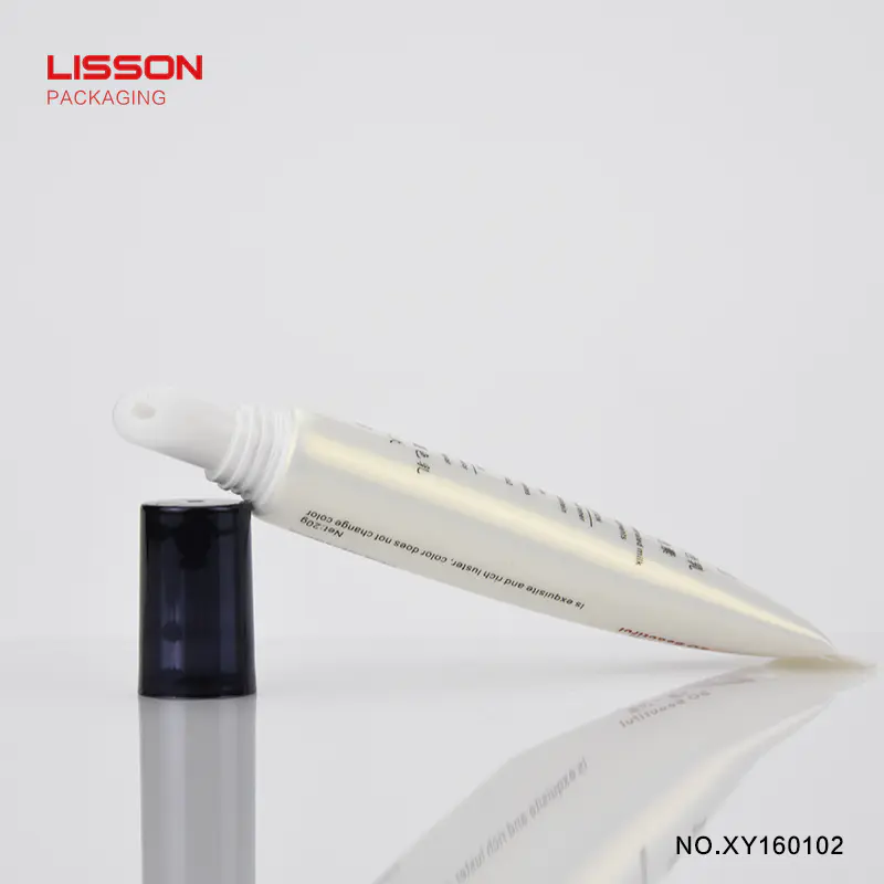 wholesale promotional 20g cosmetic packaging plastic round lip gloss tube