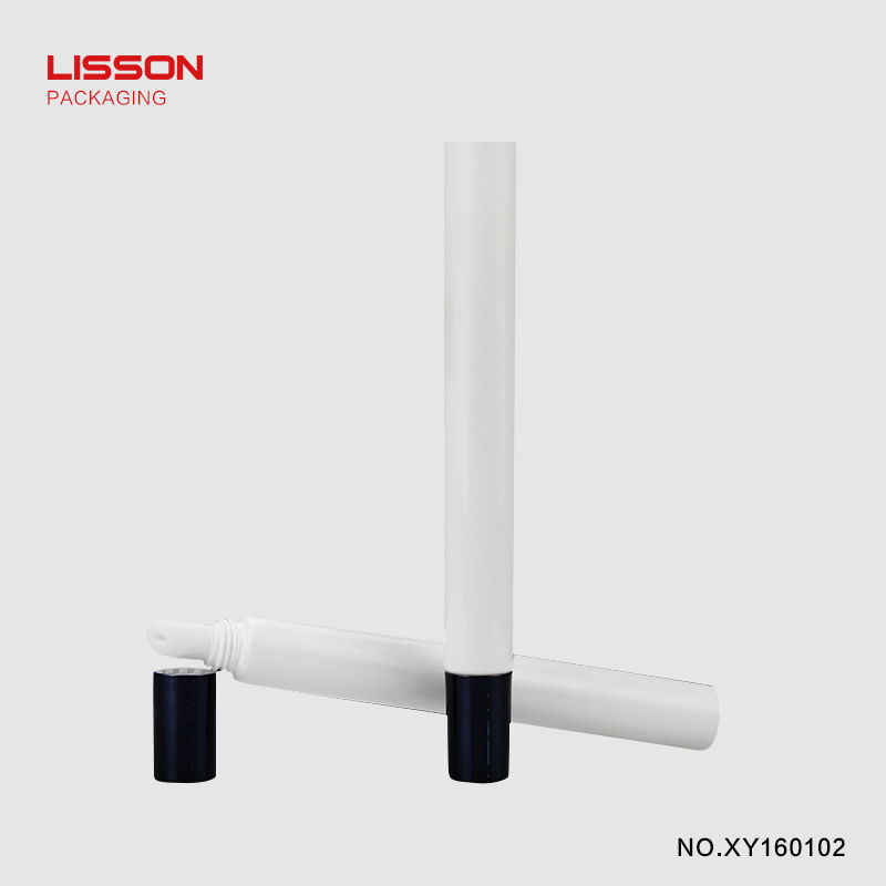 Lisson single steel squeeze tube lip gloss by bulk for makeup