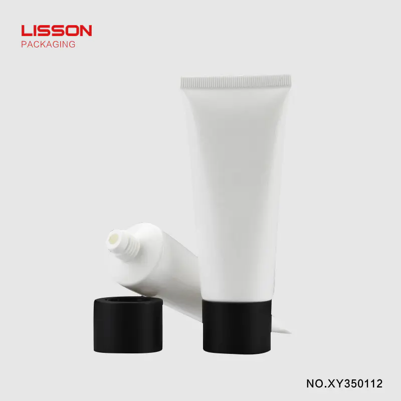 custom cosmetic tube manufacturing D35 Round tube with hemisphere hollow top screw cap