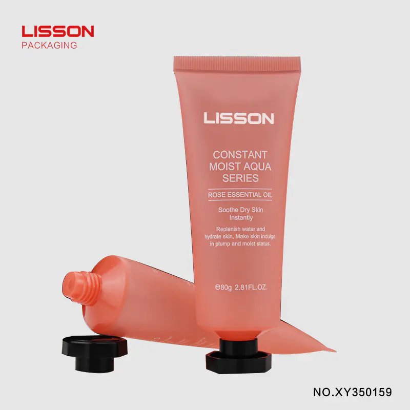 60ml PE oval tube with octagonal cap for hand cream