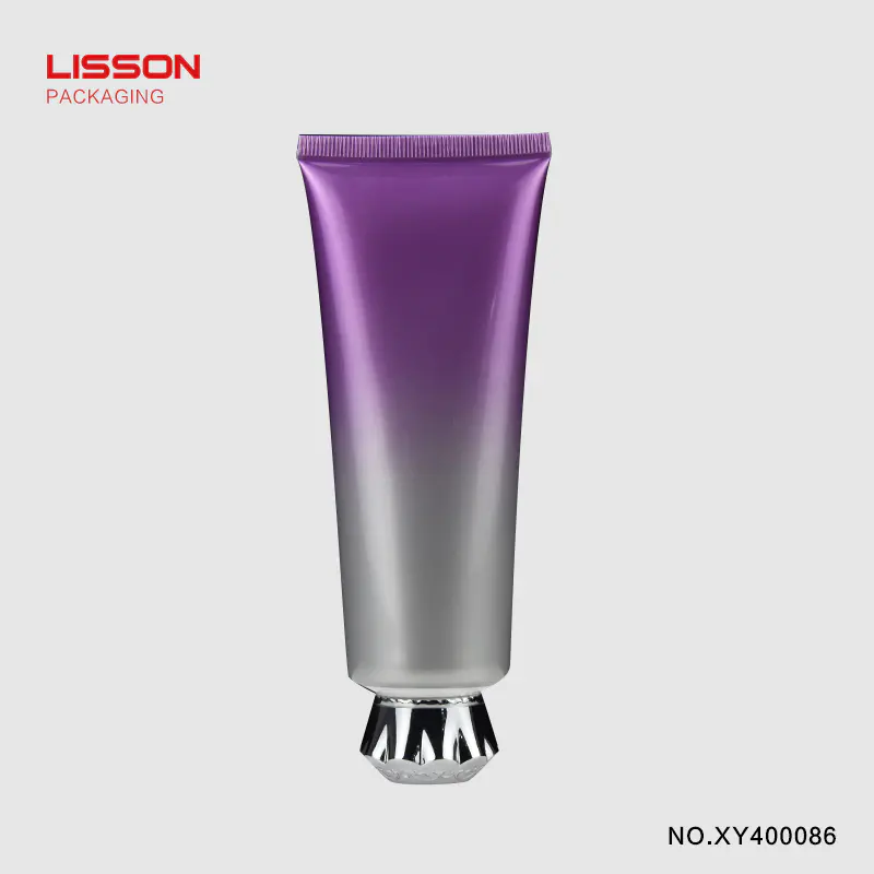 Lisson Brand tube plum covered golden lotion packaging