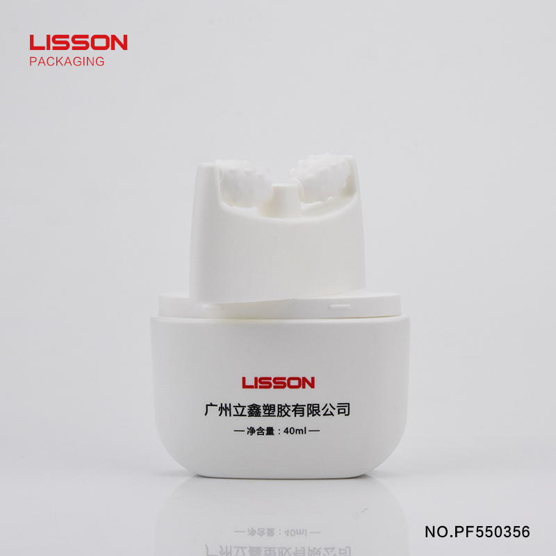 Lisson double rollers refillable massage cream tube luxury for storage-2