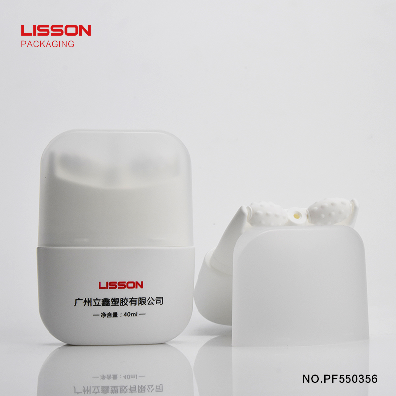 Lisson double rollers refillable massage cream tube luxury for storage-3
