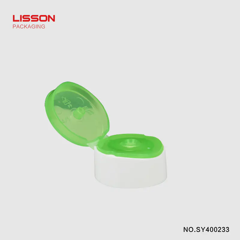 color round switch top green cosmetic packaging Lisson