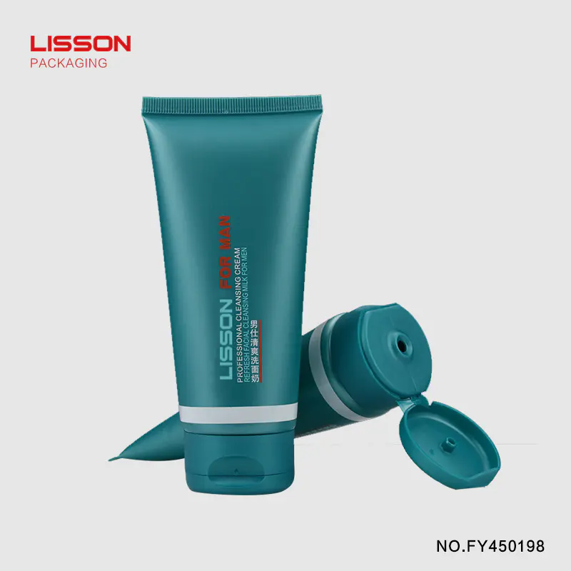 tube flip top cap cleanser cap Lisson company