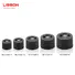 rounded hemisphere vertical Lisson Brand plastic tube caps