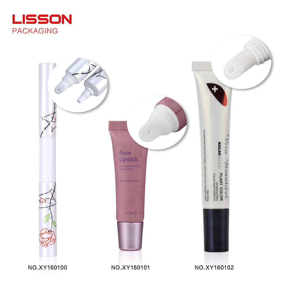 Lisson transparent lip gloss tube screw cap for packing