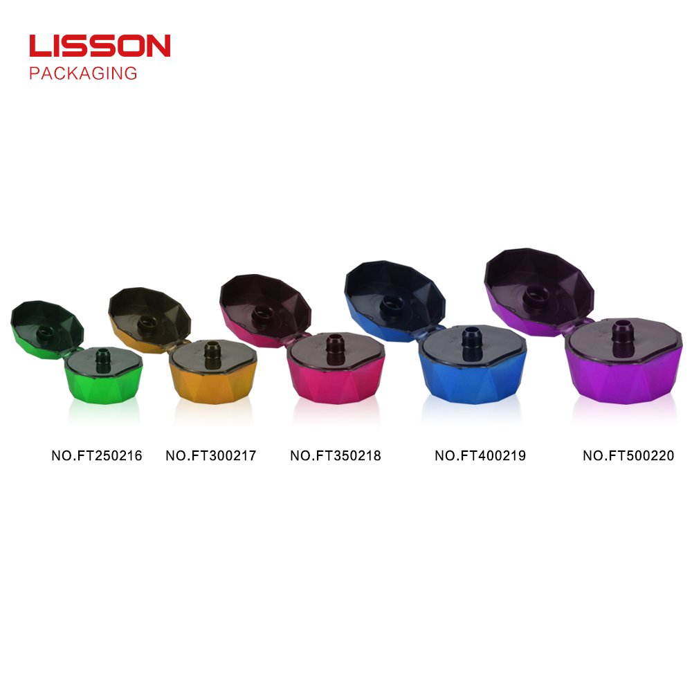 Lisson clear plastic tube silver plating for cleanser