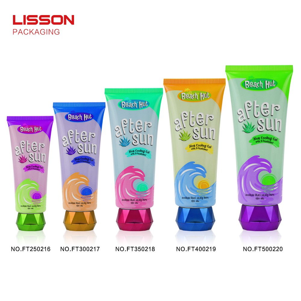 Lisson clear plastic tube silver plating for cleanser