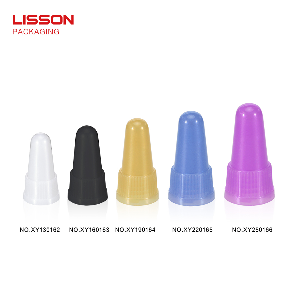Lisson hemisphere plastic tube caps free sample for essence
