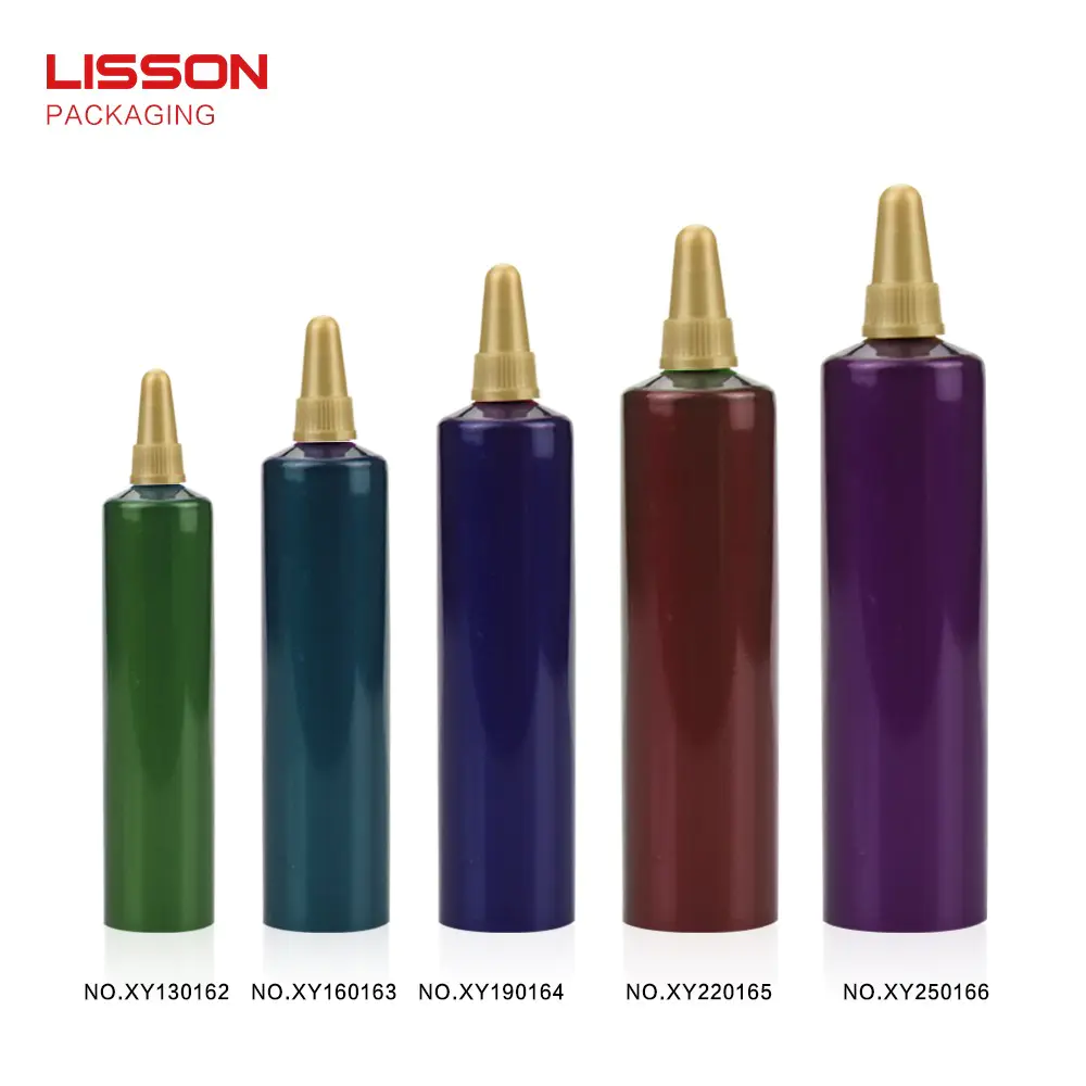 Lisson Brand cap vertical plastic tubes with screw caps